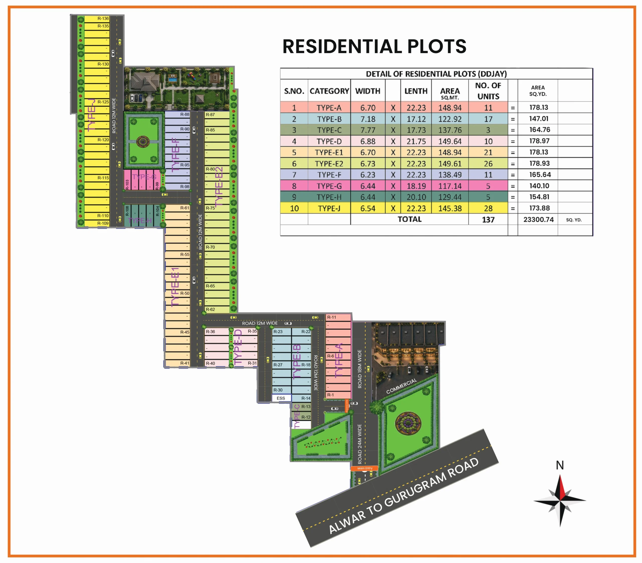 Site Plan 2 of Pre Launched Project Near IMT Sohna (Ganesh Complex)